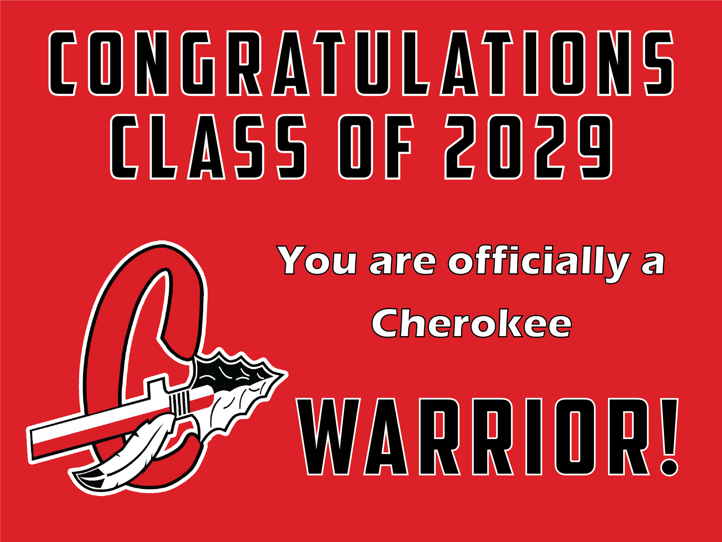 Rising 9th Grader Yard Sign