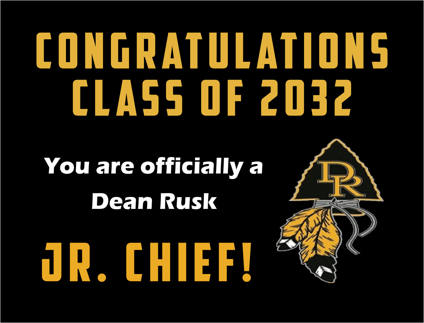 Rising 6th Grader Yard Sign