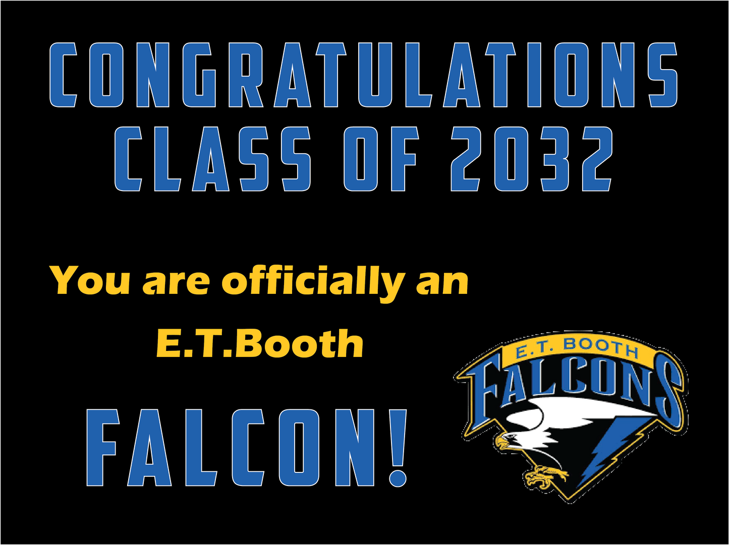 Rising 6th Grader Yard Sign