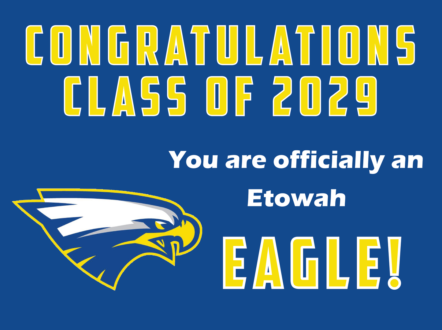 Rising 9th Grader Yard Sign