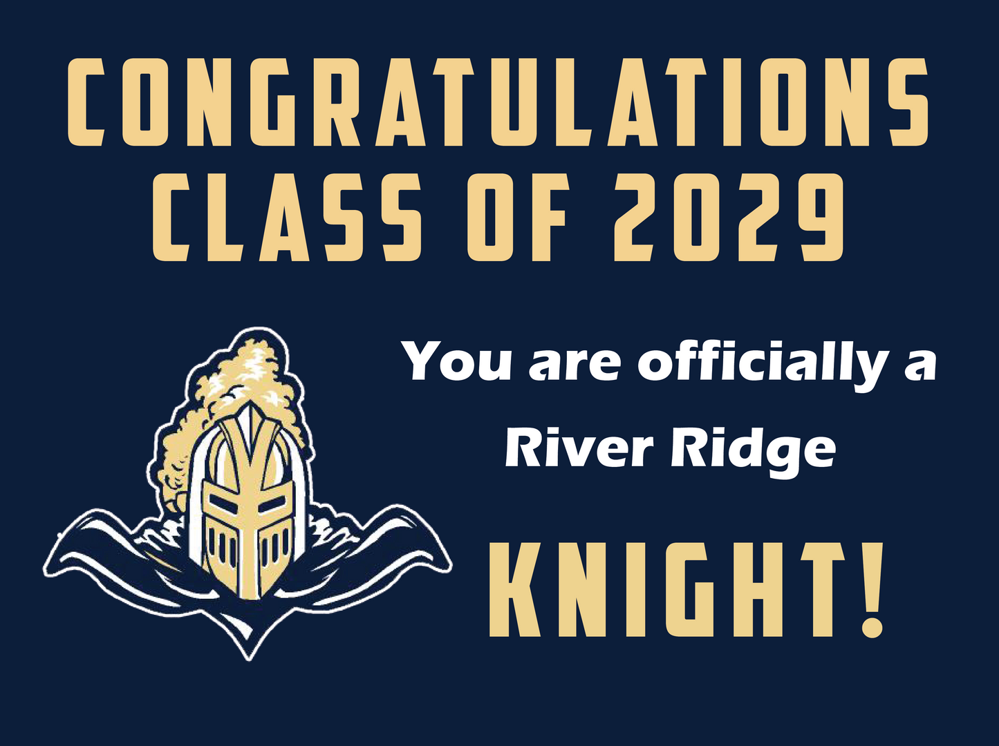 Rising 9th Grader Yard Sign