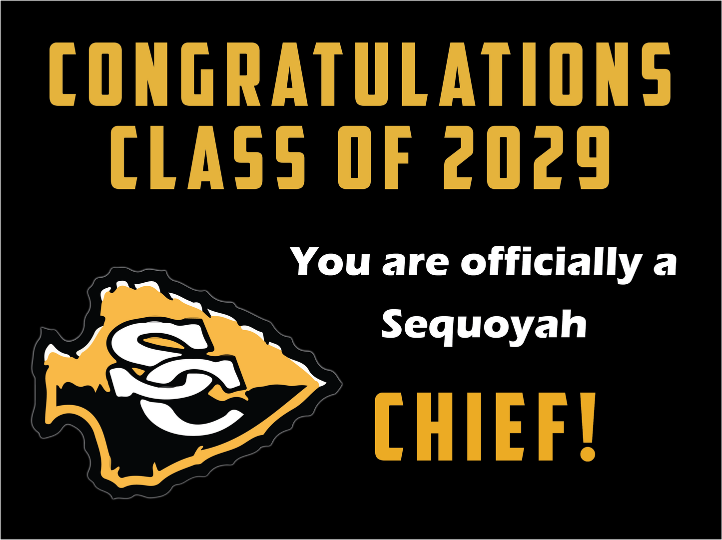 Rising 9th Grader Yard Sign