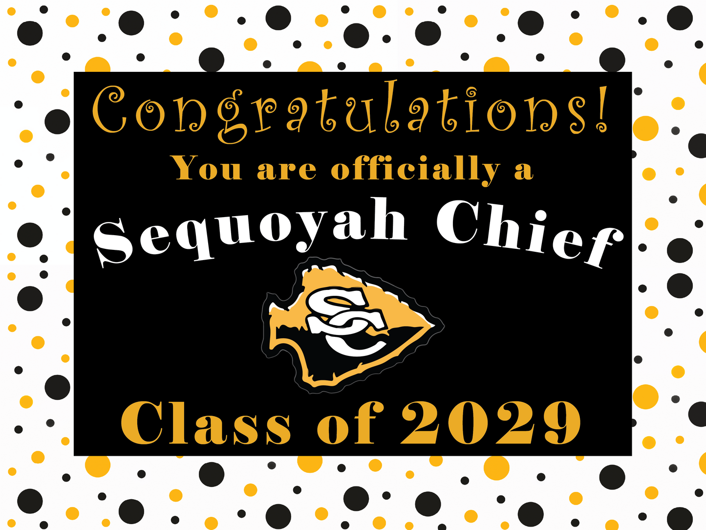 Rising 9th Grader Yard Sign